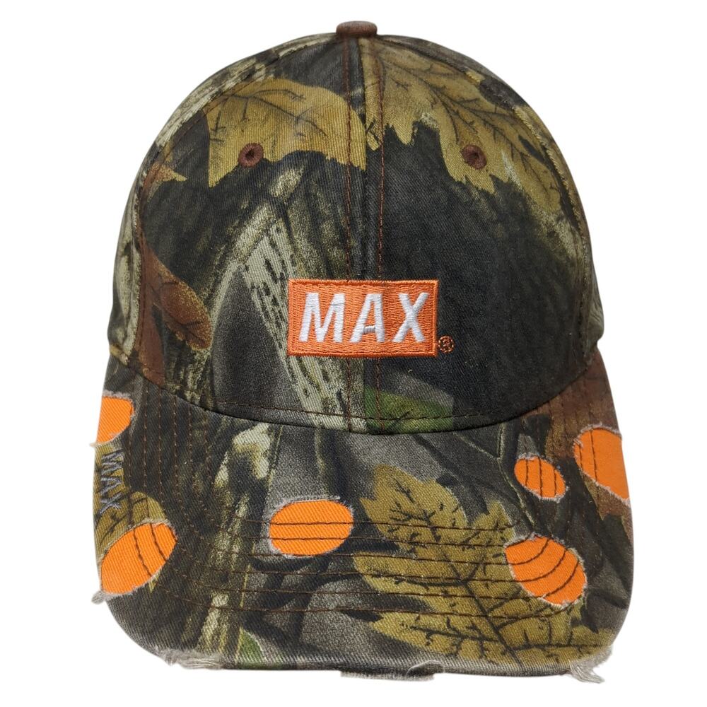 Max Strapback Baseball Cap Multicolor One Size Embroidered Camo Triple Crown
